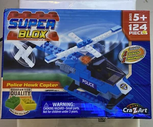 CraZArt SUPER BLOX POLICE HAWK COPTER & Fire Buggy - Picture 1 of 2