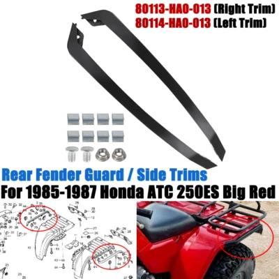 Rear Fender Guard / Side Trims For 1985-87 Honda ATC 250ES Big Red 80114-HA0-013 - image 1 of 4