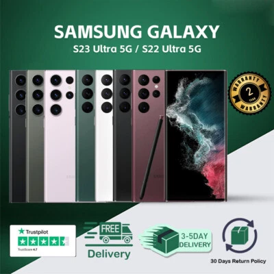 NEW-SEALED Samsung Galaxy S23 Ultra/S22 Ultra/S22+ 5G Factory Unlocked GSM CDMA