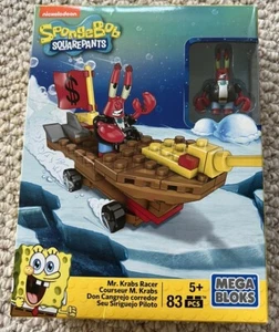 Mega Bloks Spongebob Squarepants MR. Krabs Racer 83 Pcs New Sealed Box - Picture 1 of 7