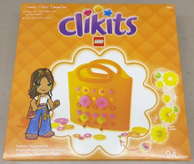 LEGO Clikits 7511 Trendy Totes Tangerine NEW! RARE! Girls Jewelry Purse Bag - Image 1 of 4
