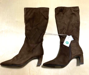 Botas de vestir altas A New Day para mujer Raye marrón talla 9,5 hasta la rodilla 2,5 Stilletto - Imagen 1 de 10