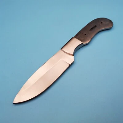 Cuchillo de hoja fija en blanco de acero inoxidable punto de caída Hunter 8"x 4" Full Tang latón hágalo usted mismo Foto 1 de 4