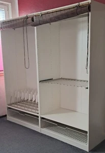 3x Ikea Kleiderschrank weiß mit Zubehör lt. Fotos - Bild 1 von 5