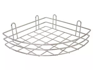 (36045) SOPORTE ESTANTERIA ESTANTE ESQUINA ESQUINERA PLANO CURVA BAÑO METAL CROM - Imagen 1 de 1