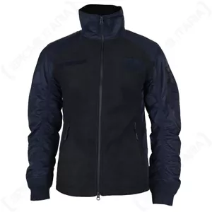 USAF MA1 Jacket Dark Blue - Fleece Body Lightweight Nylon Sleeves Leisure Coat - Picture 1 of 4