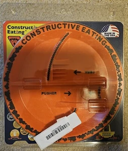 Constructive Eating Plate Orange - Picture 1 of 2
