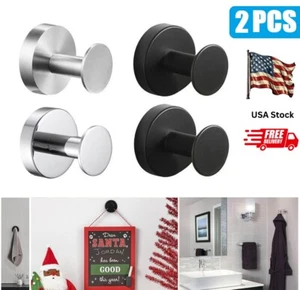 2x Suction Cup Hooks Waterproof Shower Hooks Bathroom Towel Hanger Punch-Free US - Picture 1 of 16