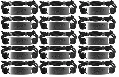 Lote de 15 - Pulsera de cordón de los Dodgers de Los Ángeles MLB joyería con licencia béisbol Foto 1 de 2