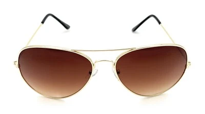 Generic Men's Women's Aviator Sunglasses Dark Brown Gradient Sunglasses Shades - Image 1 of 4