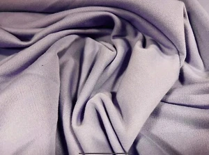 French Terry Loopback Sweatshirt Fabric, Per metre - Plain - Lilac - Picture 1 of 3