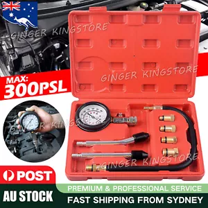 PETROL ENGINE COMPRESSION TEST TESTER KIT SET FOR AUTOMOTIVE CAR PRESSURE METER - Picture 1 of 10