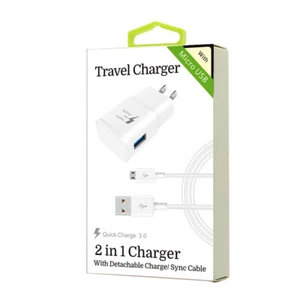 Adaptive Fast Rapid Wall Charger + Micro USB For LG V10 G3 G4 G-Flex 2 G-Stylo  - Picture 1 of 1