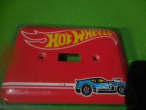 Placa de interruptor único de metal rojo Hot Wheels - Imagen 1 de 5
