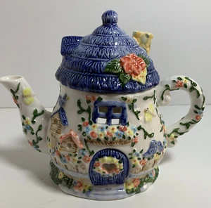 Tetera floral para cabaña Tealight quemador de cera - Imagen 1 de 11