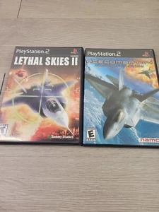 Lethal Skies II (PlayStation 2 PS2, 2003) Complete w/ Manual and Ace Combat 4 - Picture 1 of 6