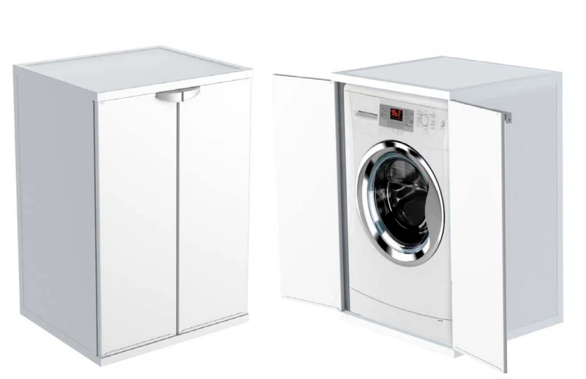 Mobile Copri lavatrice in Resina PVC Universale per Lavatrice da Interno Esterno - Immagine 1 di 2