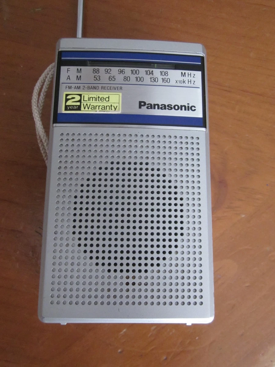 Panasonic Pocket Portable AM/FM Radios with Headphone Jack for