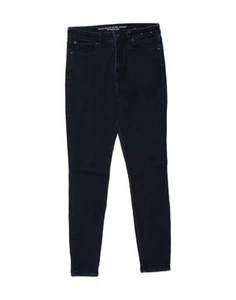 JACK WILLS Womens High Waist Super Skinny Jeans W30 L30 Navy Blue Cotton BW51 - Picture 1 of 3