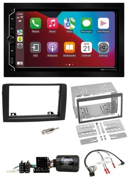 ESX 2DIN DAB USB Lenkrad Bluetooth Autoradio für Fiat Idea 06-12 schwarz - Bild 1 von 4