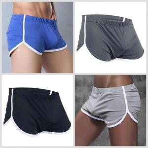 NovaVue Men's Casual Athletic Underwear Retro Running Shorts Gym Boxer Briefs - Picture 1 of 14