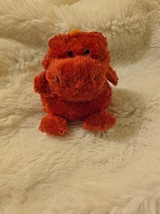 Russ Berrie Luvvies Dragón Rojo JOHN 5" Peluche Bolsa de Frijoles Relleno - Imagen 1 de 5