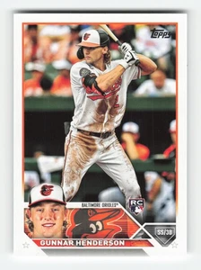 Gunnar Henderson RC 2023 Topps #206 casi como nuevo o mejor - Imagen 1 de 2