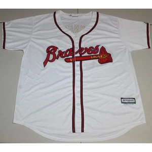 MLB Baseball Atlanta Braves Chipper Jones #10 genähtes Trikot XL weiß Majestic - Bild 1 von 4