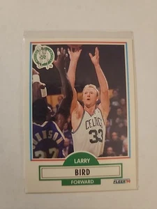 Larry Bird 1990-91 Fleer Basketball Card #8 (Original) Boston Celtics. TL - Picture 1 of 2