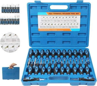 23PC Electrical Terminal Connector Pin Release Tool Wiring Crimp Removal Kit - Image 1 of 4