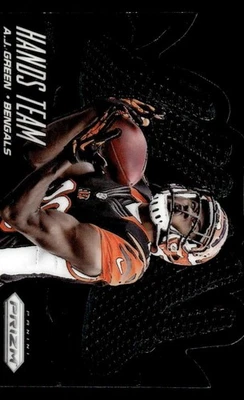 2014 PANINI PRIZM A.J. GREEN HT8 MINT HANDS TEAM FOOTBALL CINCINNATI BENGALS - Image 1 of 2