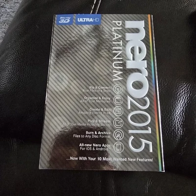 NERO 2015 PLATINUM / media software Sealed New. Fast Ship  - Image 1 of 4