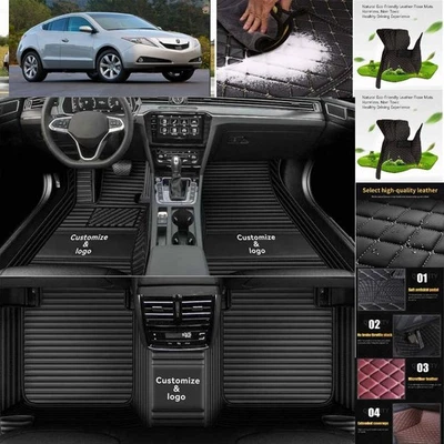 For Acura ZDX Car Floor Mats Custom Luxury Front & Rear Auto Carpets Liners - Image 1 of 4