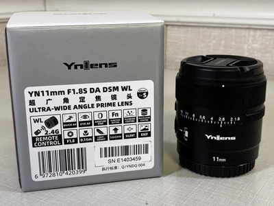 YONGNUO YN11mm F1.8S DA DSM WL APS-C Auto Focus Wide Angle Lens for Sony E-mount - Image 1 of 4