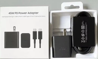 Samsung OEM 45W USB-C Super Fast Charging Wall Charger  For Galaxy S23/24 Ultra - Image 1 of 3