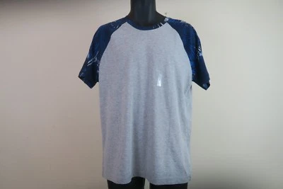 Arizona Mens Shirt Large Short Sleeve Heather Gray Blue Hawaiian - Image 1 of 4