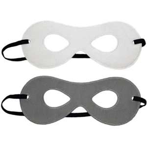 Child White/Gray Reversible Superhero Mask ~ HALLOWEEN KIDS COSTUME PARTY MASK - Picture 1 of 2
