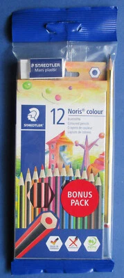 Staedtler Bonus Pack (12 Buntstifte Noris colour + 1 Radierer +1 Bleistift HB)  - Bild 1 von 4