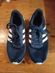 Men's Adidas Lite Racer 2.0 Blue/White Men's Trainers UK 8 - Picture 1 of 6