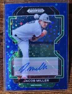 2022 Prizm Draft Picks Jacob Miller Blue Refr Circles Donuts Autograph #22/25 SP - Picture 1 of 4