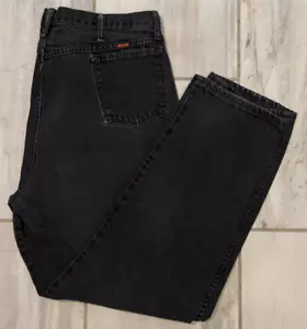 VTG - Rustler Men's 40x32 - Black Jeans - Classic Fit - Dark Wash - Picture 1 of 11