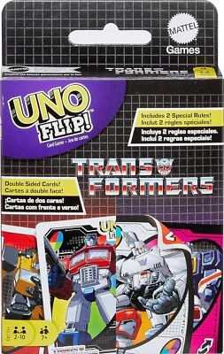 Mattel Games UNO Flip Transformers Juego de Cartas para Family Game Night 2 - 10 Jugadores Foto 1 de 4