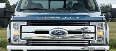 Premium Hood Grille Stainless Steel Letters for 2017-2021 Ford F250 Super Duty - Image 1 of 4