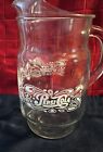 Vintage Pepsi Cola Tall Glass Soda Pitcher White Lettering