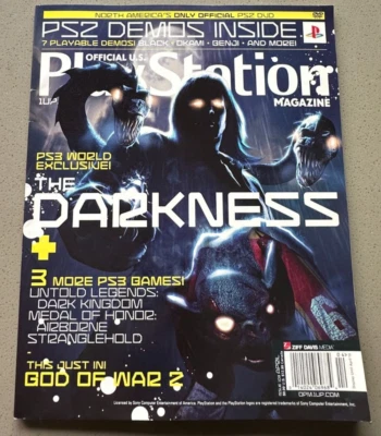 OFFICIAL US PLAYSTATION MAGAZINE #103 APRIL 2006 THE DARNESS w/ DEMO DISC - Image 1 of 4