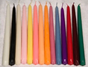6 Pieces Lot 10" Taper Candle Patrician USA Made (You Choose Color) - Picture 1 of 25