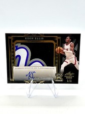 2022-23 Leaf Trinity Basketball Black KEON ELLIS 1/1 AUTO Sacramento Kings