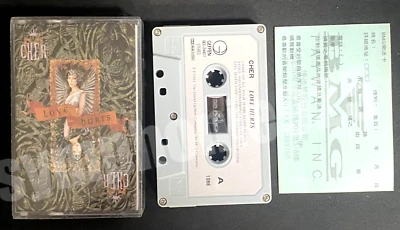 1991 Cher Love Hurts Taiwan Ltd 12 Tracks Cassette Tape Mega Rare - Image 1 of 4