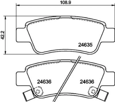 TRUPART DP41583 REAR BRAKE PAD SET FOR HONDA CRV - SAME DAY DISPATCH - Image 1 of 4