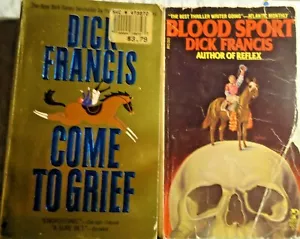 Lot of 2 PB Dick Francis Come to Grief and Blood Sport - Picture 1 of 2